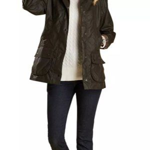 Barbour Classic Beadnell Waxed Jacket Olive US 10